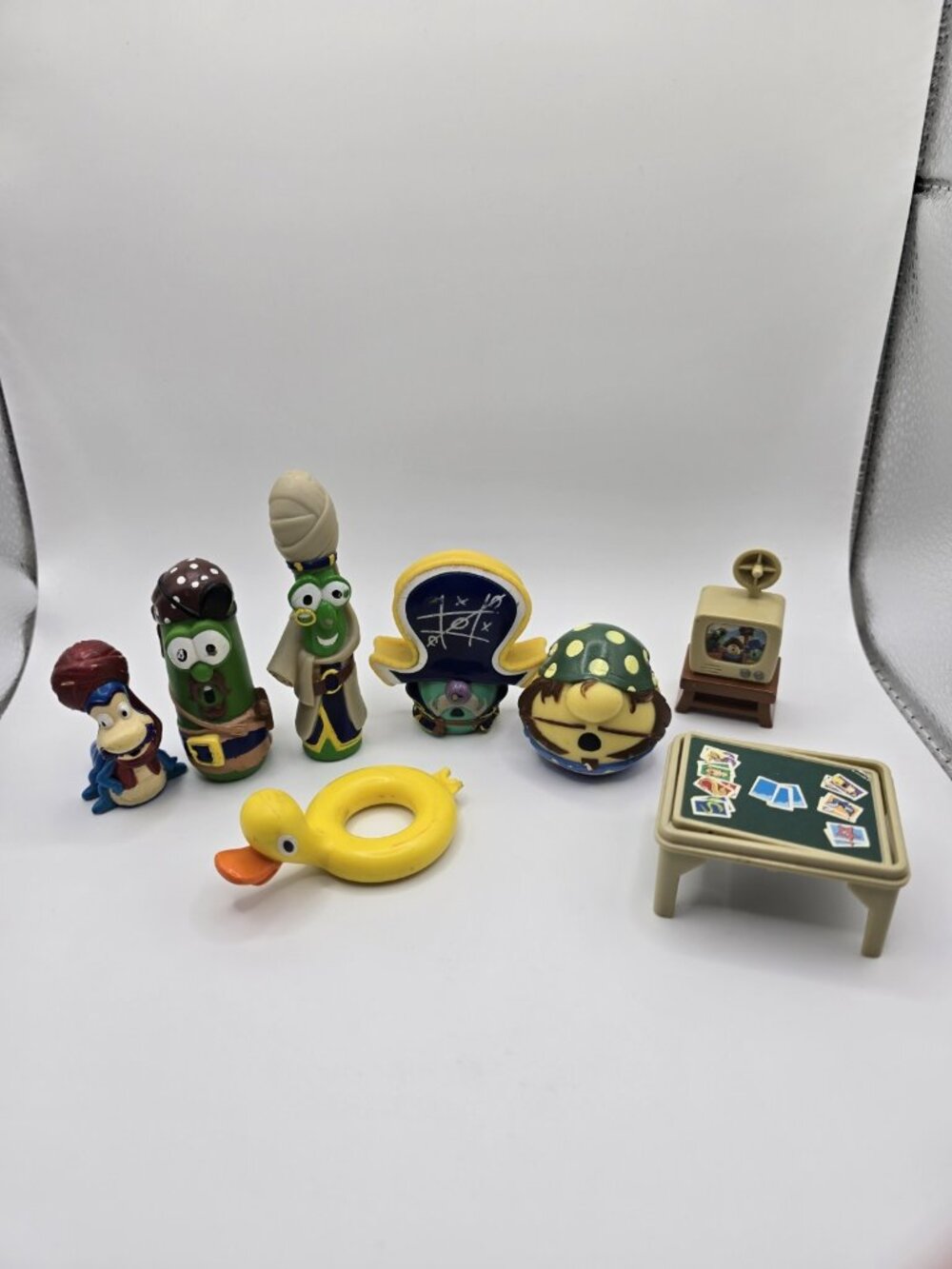 Vintage VeggieTales Figures Toy Pirate Lot Jonah Movie Action Figures